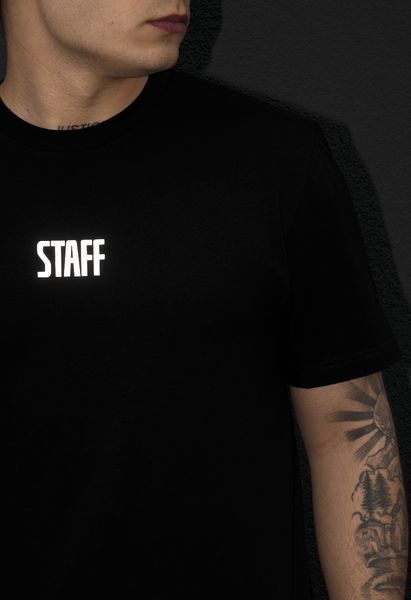 Літній комплект футболка + шорти Staff reflective logo black FOT0898 фото