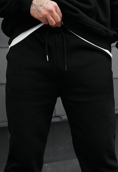 Спортивні штани Staff fad black fleece KKK1379 фото