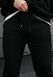 Спортивні штани Staff fad black fleece KKK1379 фото 3