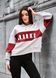 Жіноча олімпійка Staff mok light gray & bordo oversize fleece 7MN0042 фото 6