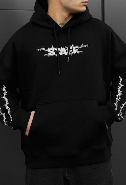 Худі Staff logo & wire oversize reflective fleece OTD1131 фото