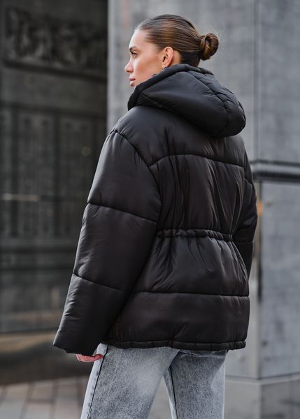 Жіноча зимова куртка Staff ch black TBN0047 фото