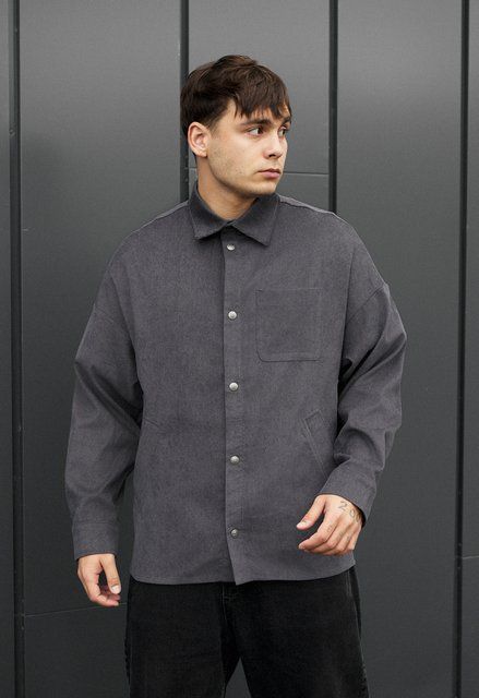 Сорочка Staff velvet dark gray HH0757-1 фото
