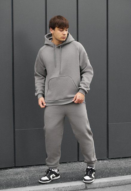 Спортивний костюм Staff es gray oversize fleece NTJ0635 фото