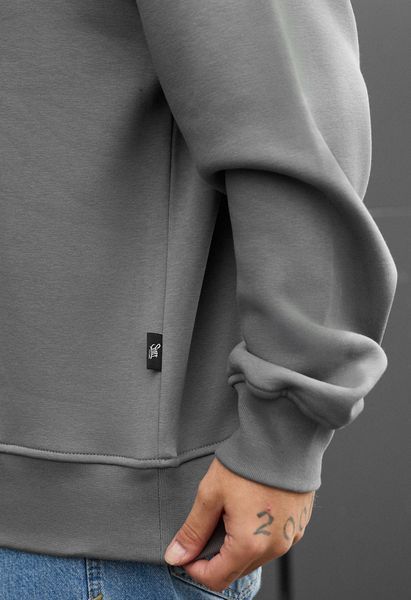 Світшот Staff gray oversize fleece 9CN0026 фото