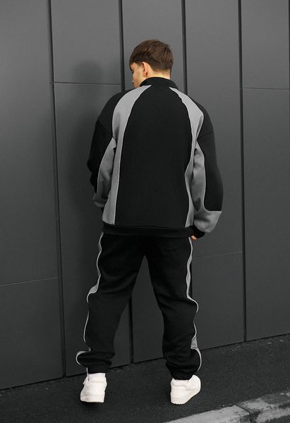 Спортивний костюм Staff mik logo reflective oversize fleece FOT0828 фото