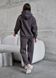 Жіночий спортивний костюм Staff lo dark gray oversize fleece 7FN0071 фото 2