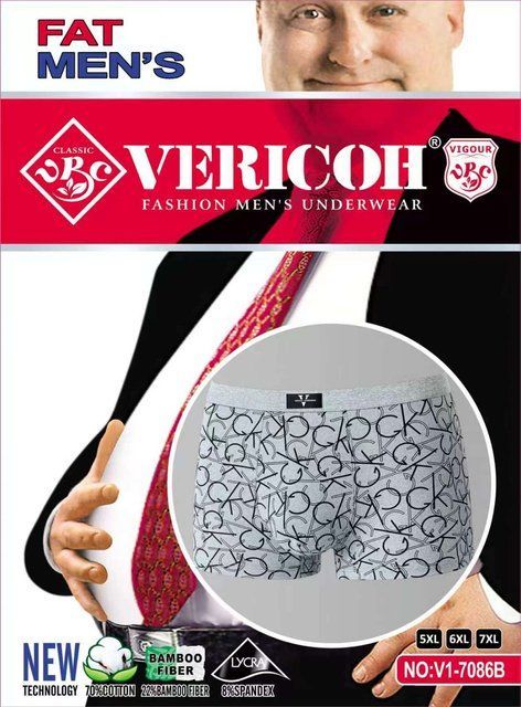 Чоловічі труси-боксери Vericoh батал (5ХL-7XL) V1-7086В фото