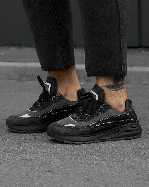 Кросівки Staff black & gray reflective MS0360 фото