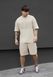 Літній комплект футболка + шорти Staff patt light beige FFK1123 фото 1