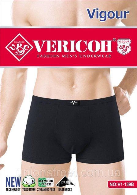 Чоловічі труси-боксери Vericoh (XL-4XL) V1-139B фото