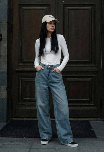 Жіночі джинси Staff 3492 blue loose fit 9QN0371 фото
