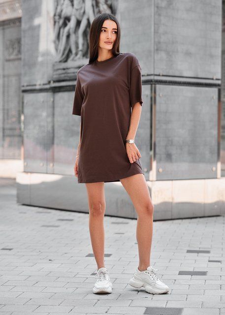 Сукня Staff gi dark brown OTD1052 фото