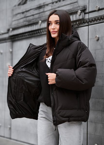 Жіноча зимова куртка Staff tre black TNT0135 фото