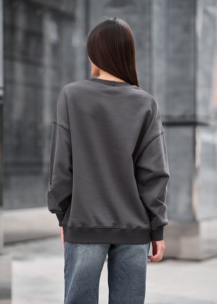 Жіночий світшот Staff s dark gray oversize OTD1073 фото