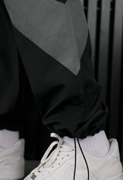 Спортивний костюм Staff dia zip black & dark gray oversize TBN0107 фото