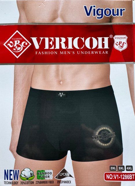 Чоловічі труси-боксери Vericoh (2XL-4XL) V1-1286ВТ фото