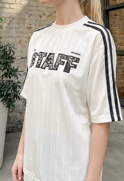 Жіночий літній комплект футболка + шорти Staff joy logo white ALN0762 фото