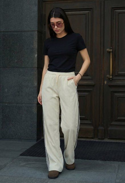 Жіночі штани Staff ove light beige 9YN0040 фото